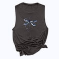 thumbnail image 5 of Homenesgenics Tank Tops for Women Women Sun and Moon Print Tank Fit O-Neck Sleeveless Block Shirts Tunic Tee Tops, 5 of 8