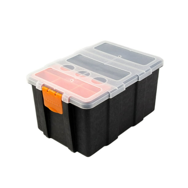 Scienceny Caja de almacenamiento portátil AssortedColor con piezas de partición desmontables, organizadores de organización, caja de piezas Herramientas eléctricas tipo+2