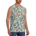 thumbnail image 2 of Fotbe Rose Flowers Men's Camiseta sin Mangas Estampada para Hombres, Playera Casual para Gimnasio, Entrenamiento, Playa-XX-Large, 2 of 7