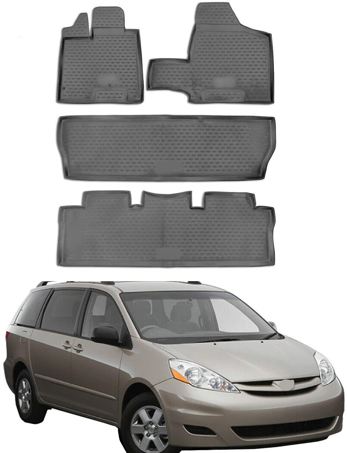 Complete Set Custom Fit Liner Auto Acessories All Weather Performance