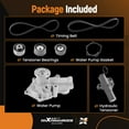 thumbnail image 4 of maXpeedingrods Timing Belt Kit with Water Pump for Mitsubishi Eclipse 2006-2009, Galant 2004-2006, Lancer/Outlander 2005-2006, MR994968 MR984778 MR984375 L4 GAS SOHC 2.4L Engine, 4 of 7