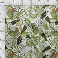 thumbnail image 3 of oneOone Rayon Light Green Fabric Leaves Sewing Craft Projects Fabric Prints By Yard 56 Inch Wide, 3 of 5