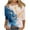 Multicolor Plus Size Blouse for Women_j, variant on CYMMPU Floral Pattern 3/4 Sleeve Tunic Tops Boho Blouses for Women Dressy Casual Crew Neck Fall Fashion Shirts Spring Tops Loose Fit Lightweight Basic T-Shirts 12