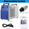 thumbnail image 4 of Tuekys CW-5200 Industrial Water Chiller, 6L 2.6gpm Water Cooling System for 60W-150W CO2 Laser Engraving & Cutting Machines, 4 of 7