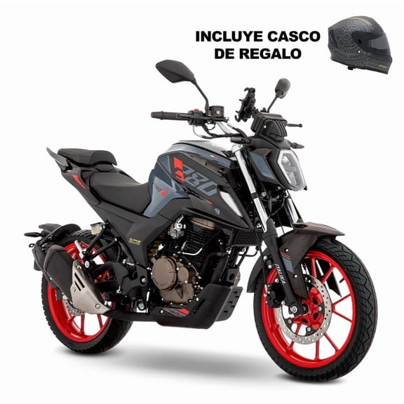 Motocicleta Italika 280Z GRIS con GPS