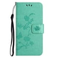 thumbnail image 6 of Allytech Galaxy A54 5G Case 6.4" Phone, PU Leather Lotus Butterfly Embossed Cards Holders Kickstand Shockproof Bumper Protective Flip Wallet Case Cover for Samsung Galaxy A54 5G - Green, 6 of 6