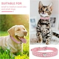 thumbnail image 6 of DEFNES Dog Collar,Adjustable Leather Collar,Fashion Shiny Rhinestone Collar for Dogs or Cats, 6 of 9