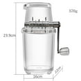 thumbnail image 2 of Kitchen Tool Ice Crusher Manual Ice Crusher Portable Hand Crank Manual Household Ice Shaver Machine Kitchen Tool, 2 of 8