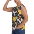 thumbnail image 3 of Goofa Mouse Cheese Printed Men's Sleeveless T-Shirt - Athletic Gym Workout Tank Top for Men - Moisture-Wicking, UPF 30+ Quick-Dry Muscle Tee-X-Large, 3 of 8