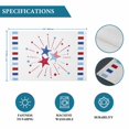 thumbnail image 6 of Independence Day Placemats Set of 6, 4th of July Red Blue Striped Stars Patriotic Placemats for Dining Table, Place Mats for Kitchen Tabletop, Waterproof Wipeable Dining Table Mats Set, 6 of 9