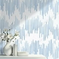 thumbnail image 3 of DAZLUTE Peel and Stick Wallpaper Blue Striped Wallpaper Geometric Contact Paper Self Adhesive Removable Wall paper Decorative for Home Bedroom Cabinets Thicken,17.32 in x 394 in, 3 of 4