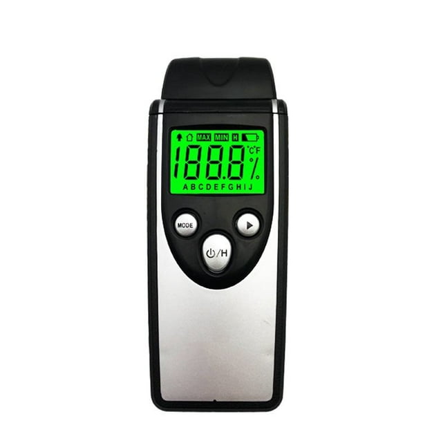 Humidimètre numérique pour bois, détecteur d'humidité avec batterie et  écran LCD, mur en bois, mortier, matériaux de construction, indicateur