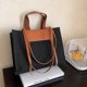 thumbnail image 2 of High Quality Canvas With Leather Women Bags Big Shoulder Bags For Women 2023 Large Capacity Ladies Handbags Purses Shopper Bag, 2 of 2