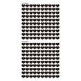 thumbnail image 1 of Decoración de pared Advancent 100 piezas espejo acrílico corazón negro, 1 of 6