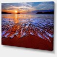 thumbnail image 2 of Colorful Sunset with Bright Waters - Seashore Canvas Art Print, 2 of 4