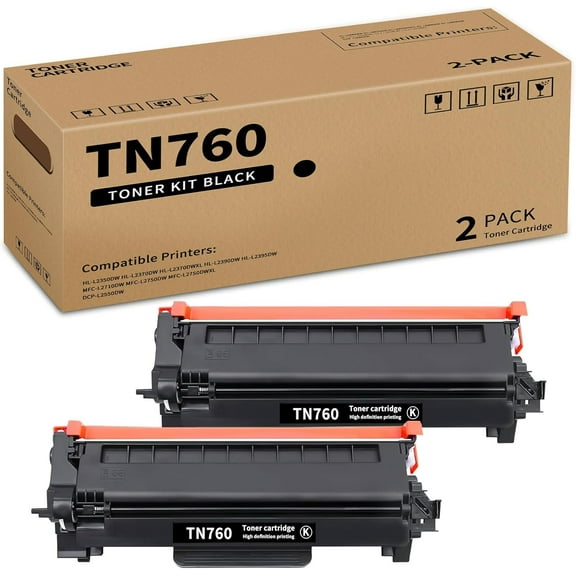 TN630 Compatible TN-630 Black Toner Cartridge Replacement for Brother TN-630 HL-L2300D HL-L2305W MFC-L2680W MFC-L2685DW DCP-L2520DW DCP-L2540DW Toner (3 Pack)