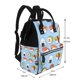thumbnail image 2 of Easygdp Kawaii Sushi para Bolsa de Bebé de Gran Capacidad con Múltiples Bolsillos, Bolsa de Pañales para Padres, Bolsa de Viaje Organizada y Elegante, 2 of 6