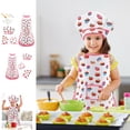 thumbnail image 1 of Vaidha Kids Cooking And Baking Set Kitchen Costume Pretend Role Play Kit Apron Hat, 1 of 4