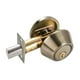 thumbnail image 2 of Cerradura de puerta con cerrojo, pomo redondo, accesorios de seguridad redondos, un solo lado Marrón, 2 of 9