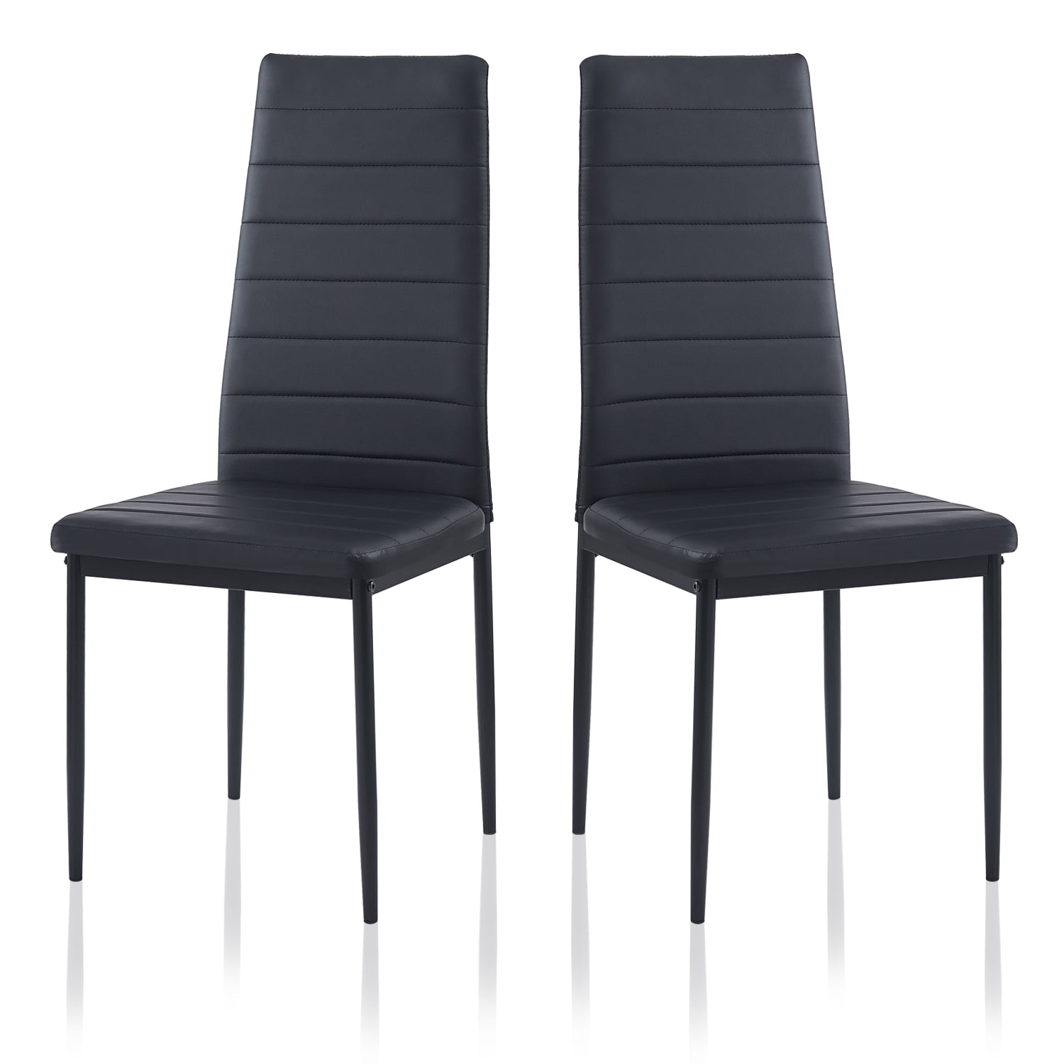 Dining Chair Set of 2, ROZHOME Modern Kitchen Chairs PU Side Chairs