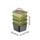 thumbnail image 2 of Paquete de 4 loncheras para exteriores | Recipiente portátil de almacenamiento de alimentos para picnic con tapa | Caja Bento a prueba de fugas, apilable, compartimentada | Acampar, Uso Laboral |, 2 of 5