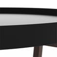 thumbnail image 4 of RST Brands Table Basse Ronde en Bois Composite Aster en Noyer et Noir, 4 of 5