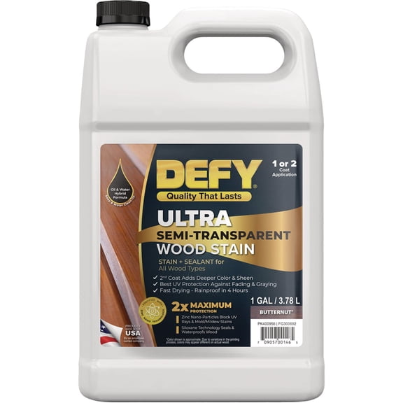 DEFY Ultra Semi-Transparent Stain Butternut