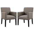 thumbnail image 1 of Hawthorne Collections Chaise d'Appoint en Gris (Lot de 2), 1 of 4