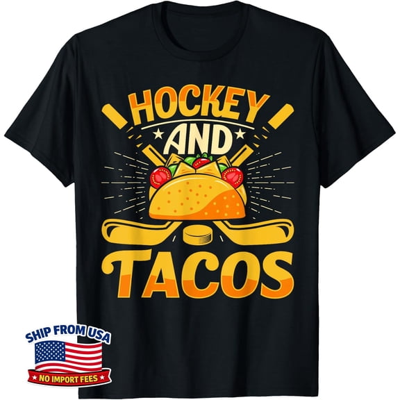 Hockey And Tacos Ice Sports Graphic T-Shirt