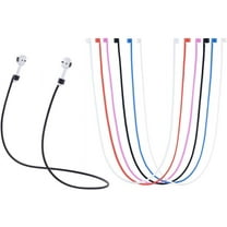 AirPods Straps, Soft Silicone Sport Earphones Anti-Lost Strap, Colorful Wire Cable Connector for Apple Airpods Wireless Bluetooth Earphones (6 Pack)