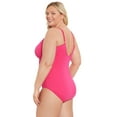 thumbnail image 3 of Time and Tru Women's V Wire Swimsuit, 1-Piece, Sizes XS-3X, 3 of 5