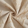 thumbnail image 6 of Nanshing Home 7 Pieces Beige Gold Comforter Set, King Size, Jacquard with Matching Solid Microfiber Piecework, 3D Leaves Texture Design, Includes Bed Skirt, Shams, and Decorative Pillows, 6 of 7