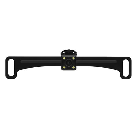 BOSS Audio Systems LPCB40 Reverse Rearview License Plate Backup Car Camera - 170° Wide Angle Rear View, Weatherproof Back up Cam