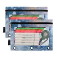 thumbnail image 6 of 2 Pack Flip Folders with Clear PVC Window Binder Pouches 3-Ring Binder Organizer for Office & Home Blue Butterflies Flying, 6 of 6