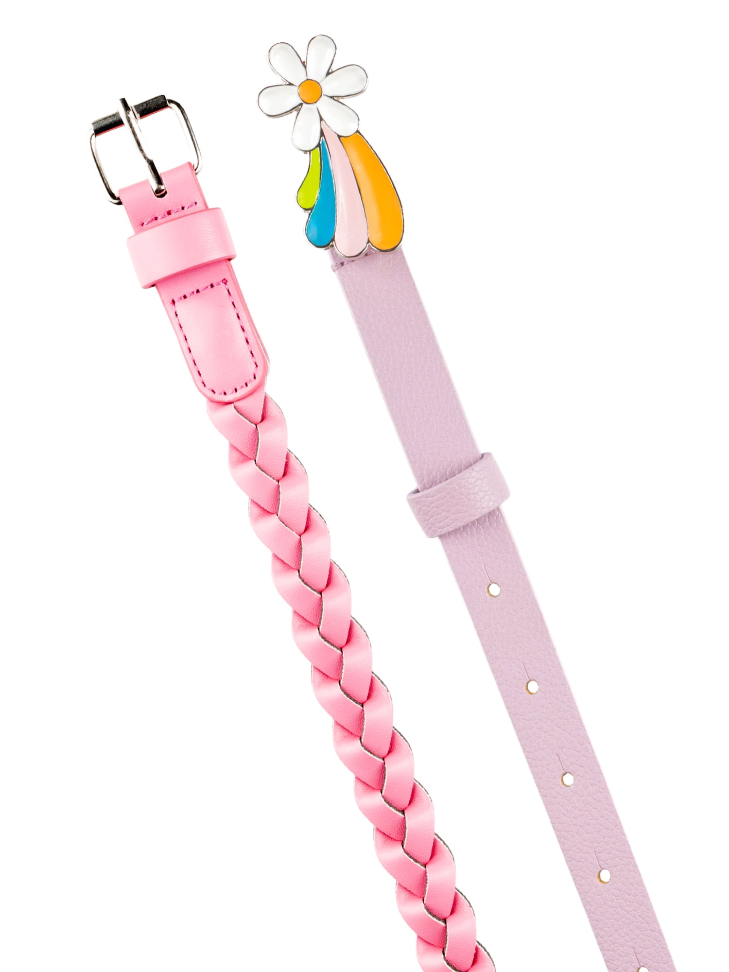 Wonder Nation Girls Fashion Belts, 2-pack, Sizes XS-XXL