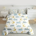 thumbnail image 2 of Manfei Moon Stars 2pcs Bedding Comforter Set for Preppy Children Kids,Kawaii Cute Twin Comforter Sets,Dreamy Princess Breathable Bedding Set,Lightweight Room Decor,Reversible, 2 of 8