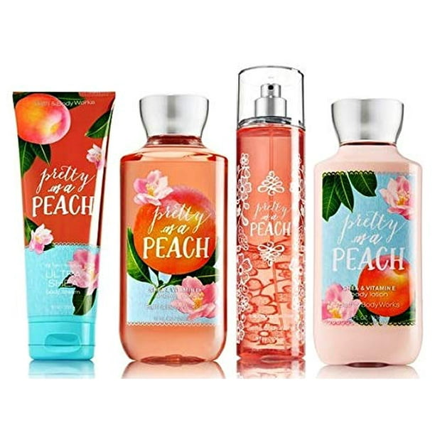 Bath & Body Works PRETTY AS A PEACH Deluxe Gift Set Lotion Cream