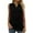 Black, variant on Beach Vacation Clothes for Women Woman Muscle Crop Workout under Cardigan Shirt Casual Shirt Blank Muscle Cancer Tops for Women Top Long Undershirts Dance Girls Chiffon Tops Sleeveless Dot White S