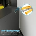 thumbnail image 6 of LEHOME Storage Cabinet with Wheels and Pegboard, Rolling Garage Storage Cabinet with Locking Doors and Adjustable Shelf, Heavy Duty Steel Utility Cabinet for Home Office, Assembly Required, 6 of 8