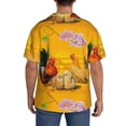 thumbnail image 3 of Kdxio Men'S Hawaiian Shirt For Men Short Sleeve Shirt The Chicken Family Rooster Hen And Chicks Summer Casual Holiday Beach Button Down T-Shirts, 3 of 5