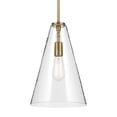 thumbnail image 5 of 42199NBR Kichler Lighting Everly - 1 Light Pendant-15.25 Inches Tall and 10.25 Inches Wide-Natural Brass Finish-Clear Glass Color, 5 of 6