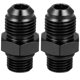 thumbnail image 1 of 2uds Negro 6AN Macho M12 x 1,25mm Macho Montaje Adaptador para Auto, 1 of 1