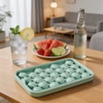 thumbnail image 1 of Molde de silicona para cubitos de hielo de 25 cavidades para cócteles de verano, cocina, barra, apto para lavavajillas, fabricante de hielo redondo, ahorra espacio, resistente al calor, 1 of 7