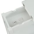 thumbnail image 5 of Convenience Concepts American Heritage Flip Top End Table with Charging Station and Shelf, White, 5 of 5