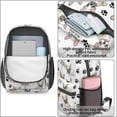 thumbnail image 4 of French Bulldog and Dog Paw Print 17" School Backpacks for Teens,Waterproof Oxford Fabric,S-Shape Padded Straps for School,Travel,Hiking,Camping, 4 of 6