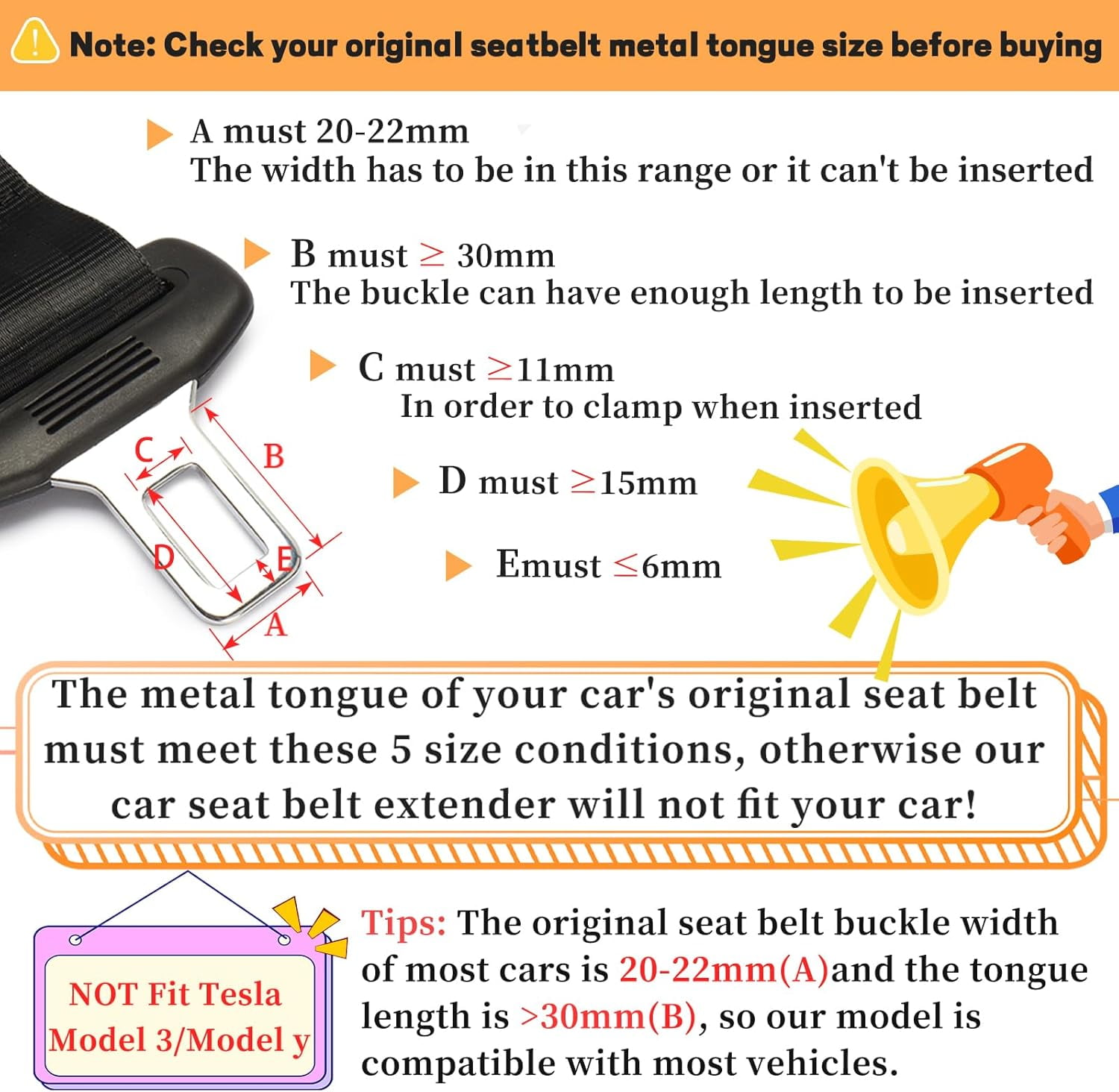 Seat Belt Extender, 2 Pack Upgraded Seatbelt Extender (Compatibility Better) Car Seat Belt Buckle By PULMCheerger