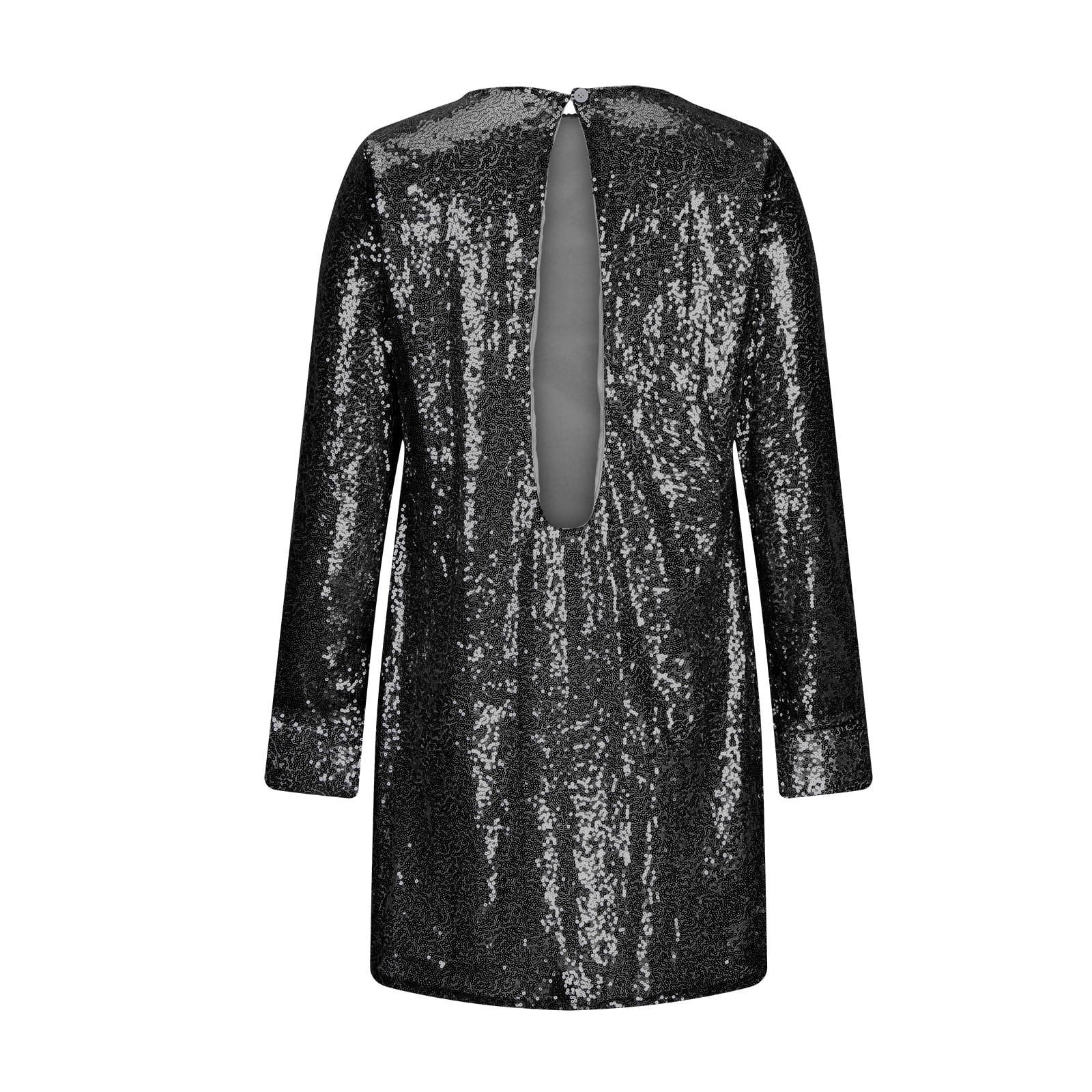 h&m silver glitter dress Mila Glitter Drape Dress main image 1