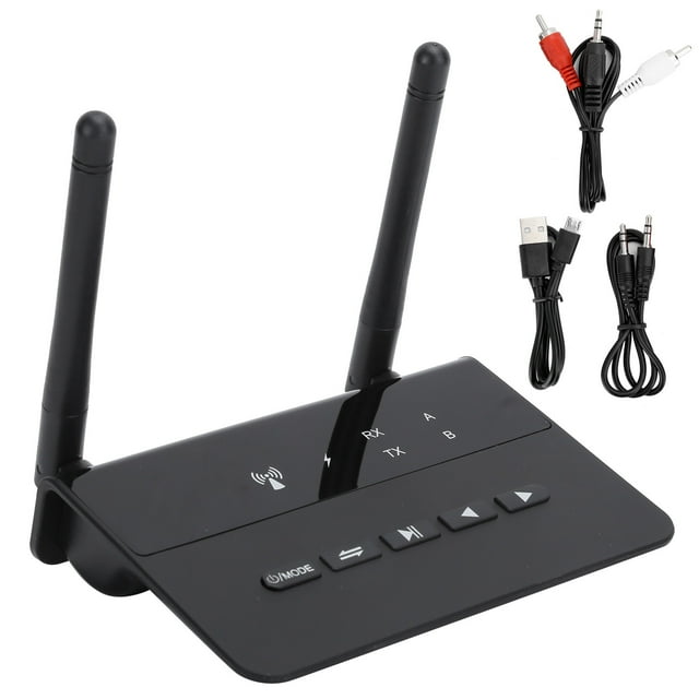 Adaptador de Audio inalámbrico Bluetooth 2 en 1, transmisor y receptor de largo alcance AUX para TV de coche