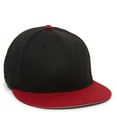 thumbnail image 6 of OC Sports TGS1930X Proflex Bamboo Charcoal Flat Visor Cap - Black Cardinal, 6 of 7