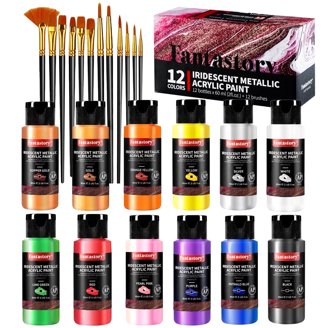 Deco Art Water Marbling Sumi Brushes - Set Of 2 White Brushes For Japanese Water Marbling Technique